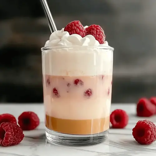 Vanilla Raspberry Iced Latte