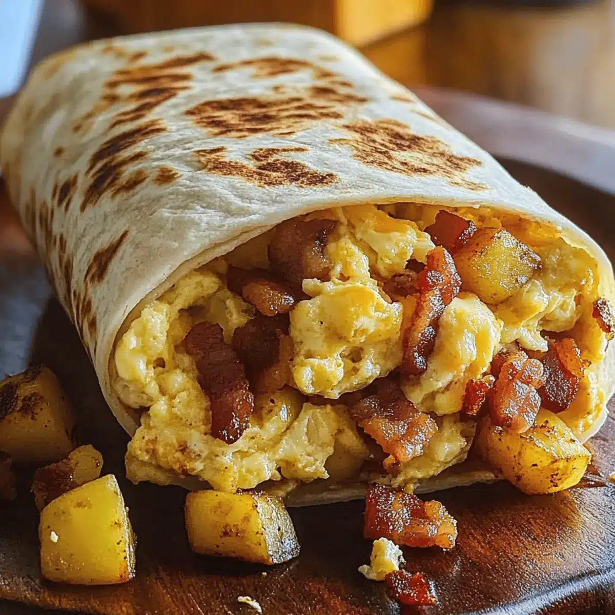 Bacon Egg Cheese Breakfast Burrito