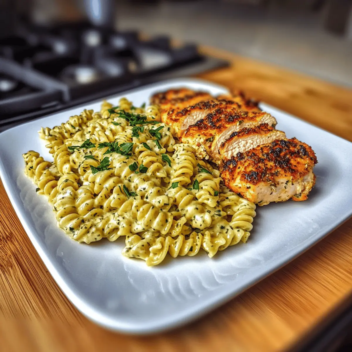 Creamy Garlic Parmesan Chicken Pasta
