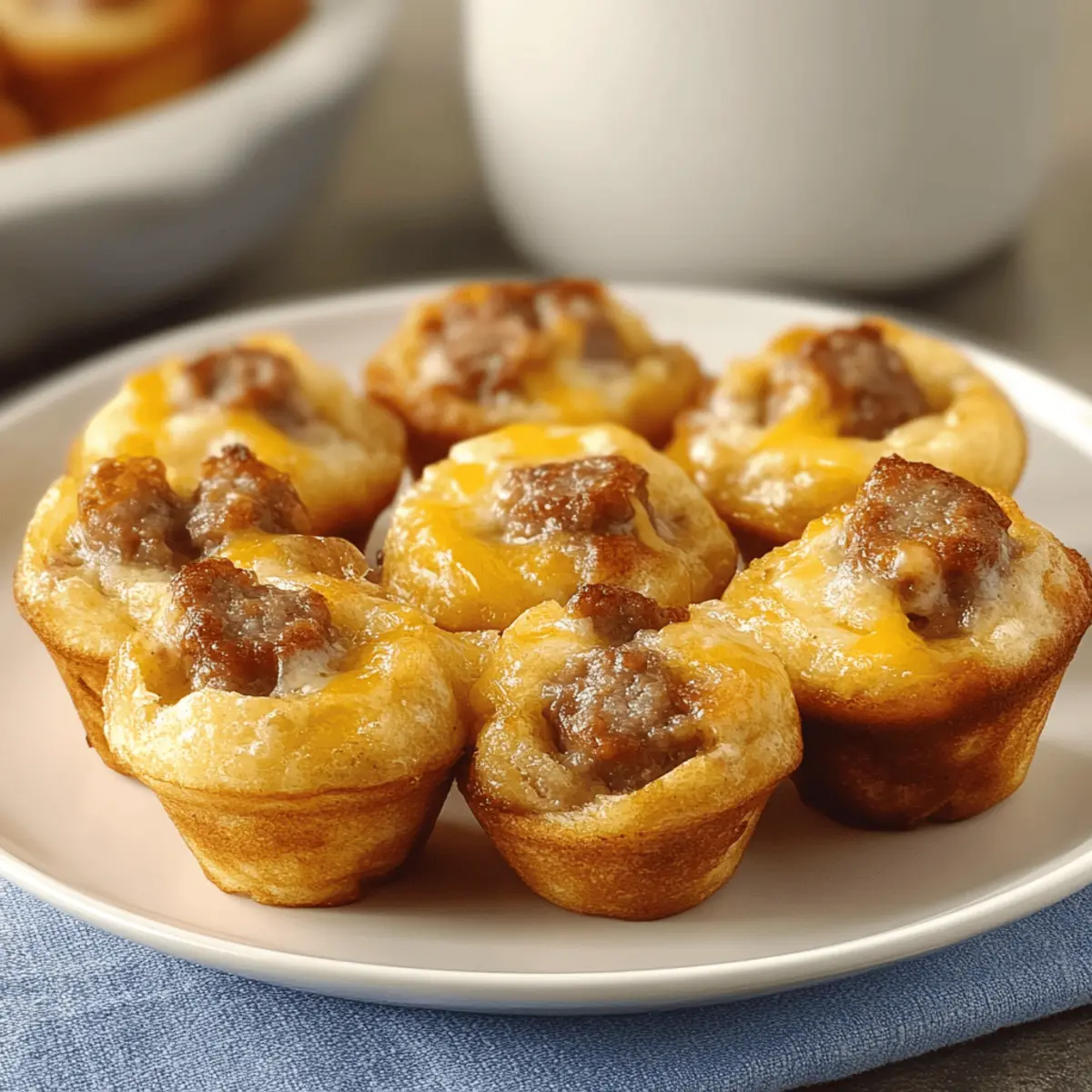 Mini Sausage Pancake Muffins