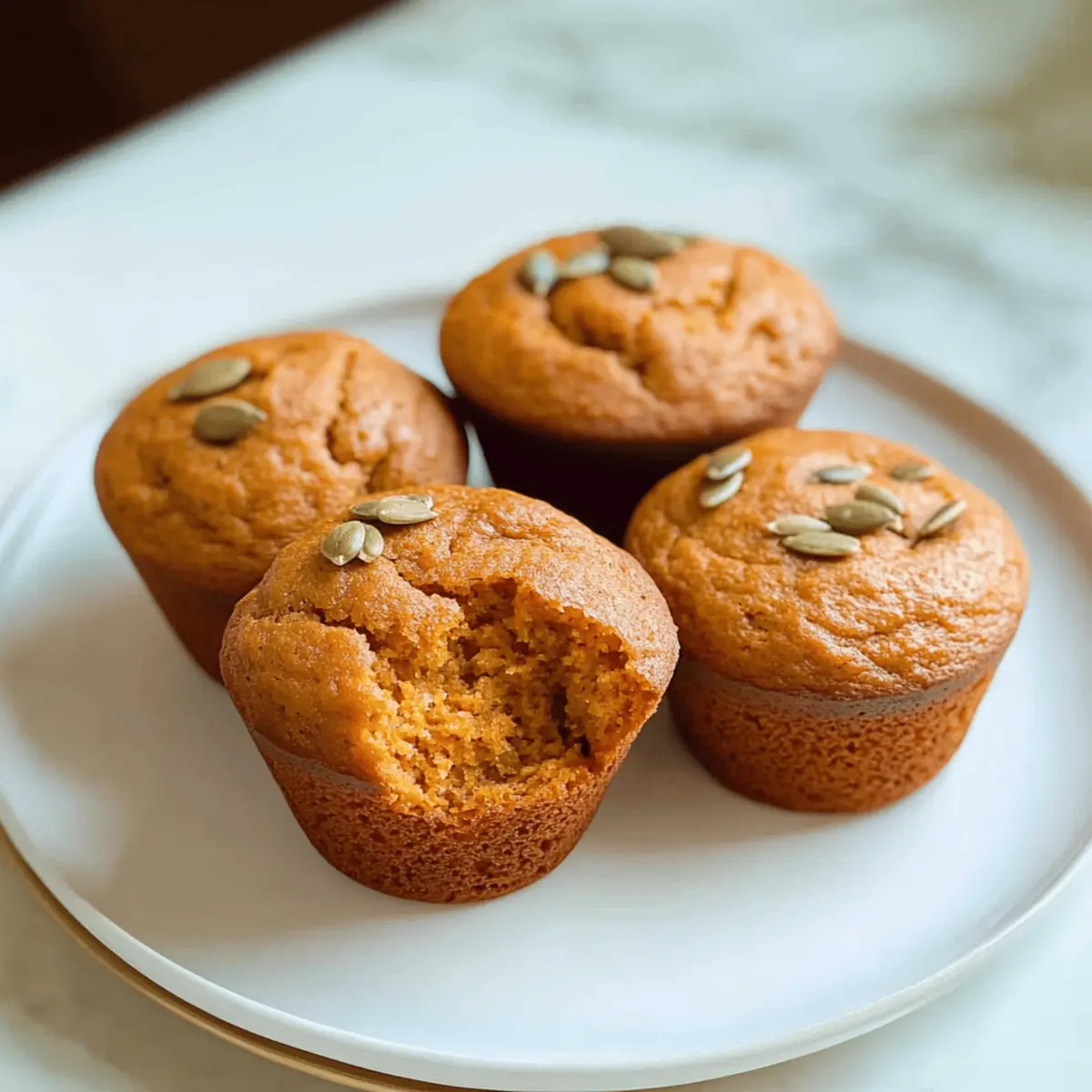 Pumpkin Cottage Cheese Muffins