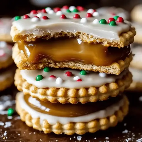 Caramel Ritz Cracker Christmas Cookies