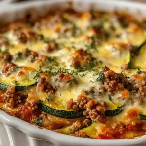 Ground Turkey Zucchini Casserole