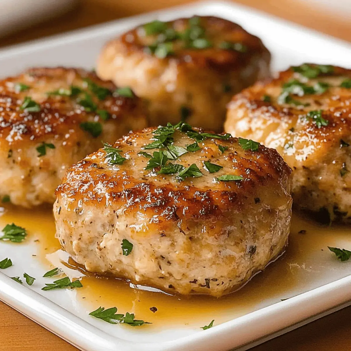Garlic Parmesan Chicken Meatloaves