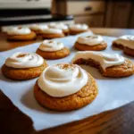 Pumpkin Sugar Cookies with Cream Cheese Frosting