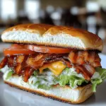 BBQ Bacon Ranch BLT Sandwich