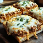Cheesy Garlic Bread Sloppy Joe Melts