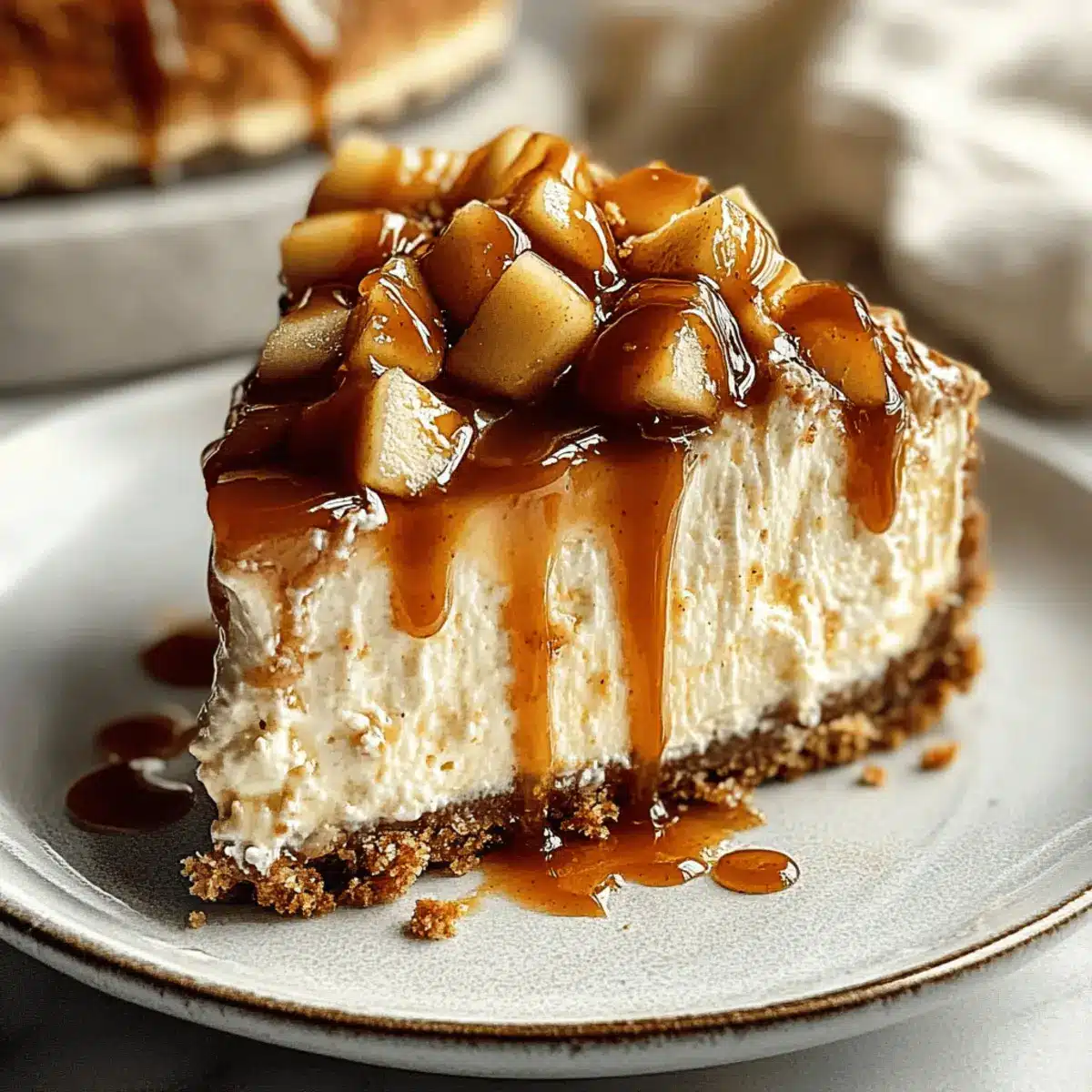 Caramel Apple Cheesecake