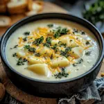 Cheddar Garlic Herb Potato Soup
