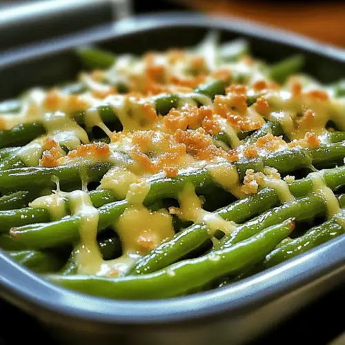 Cheesy Garlic Green Beans