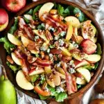 Fall Harvest Salad with Warm Maple Bacon Vinaigrette