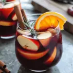 Fall Sangria with Apple Cider, Red Wine & Bourbon