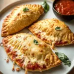 Homemade Cheesy Pizza Pockets
