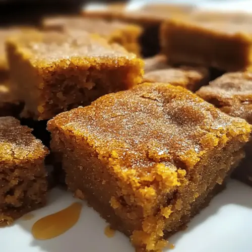 Pumpkin Snickerdoodle Blondies