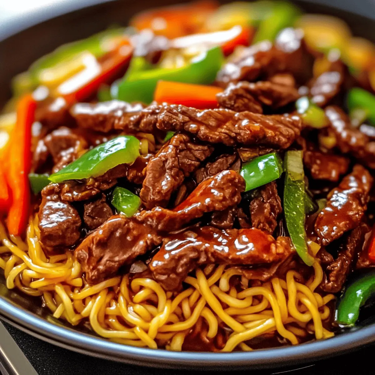 Sticky Beef Noodles