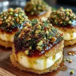 Savory Pistachio-Crusted Brie Bites