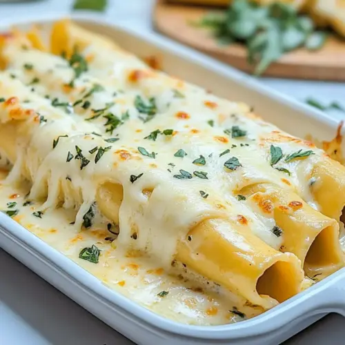 Chicken Manicotti Alfredo