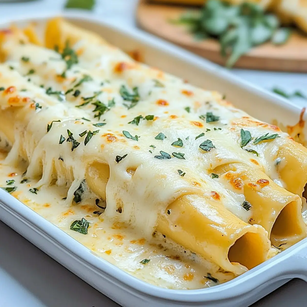 Chicken Manicotti Alfredo