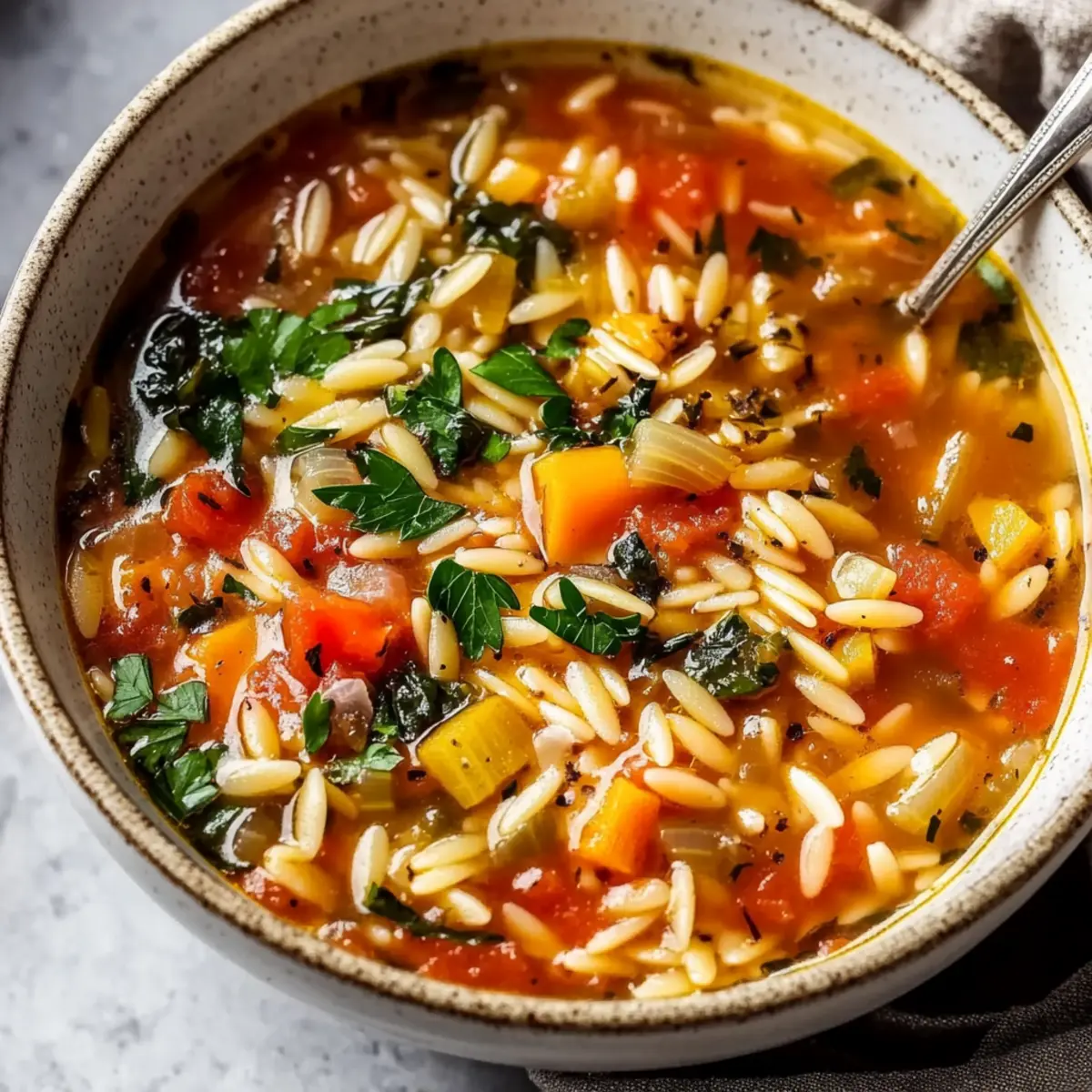 Vegetable Orzo Soup
