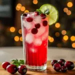 Vanilla Cranberry Crush Mocktail