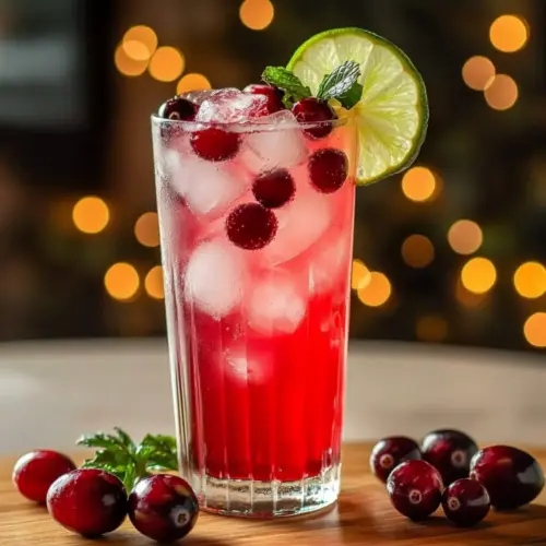 Vanilla Cranberry Crush Mocktail