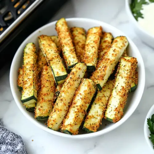 Low Calorie Air Fryer Zucchini Fries