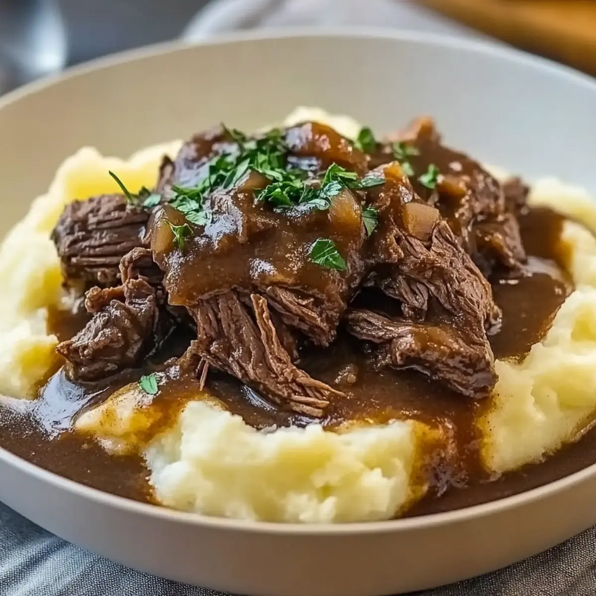 Comfort Slow Cooker Beef Manhattan