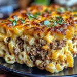 Mac and Cheese Meatloaf Casserole