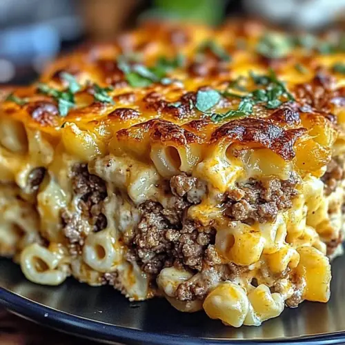 Mac and Cheese Meatloaf Casserole