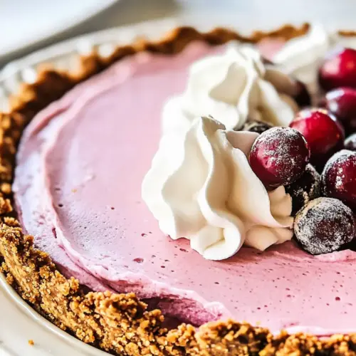 Cranberry Mousse Pie