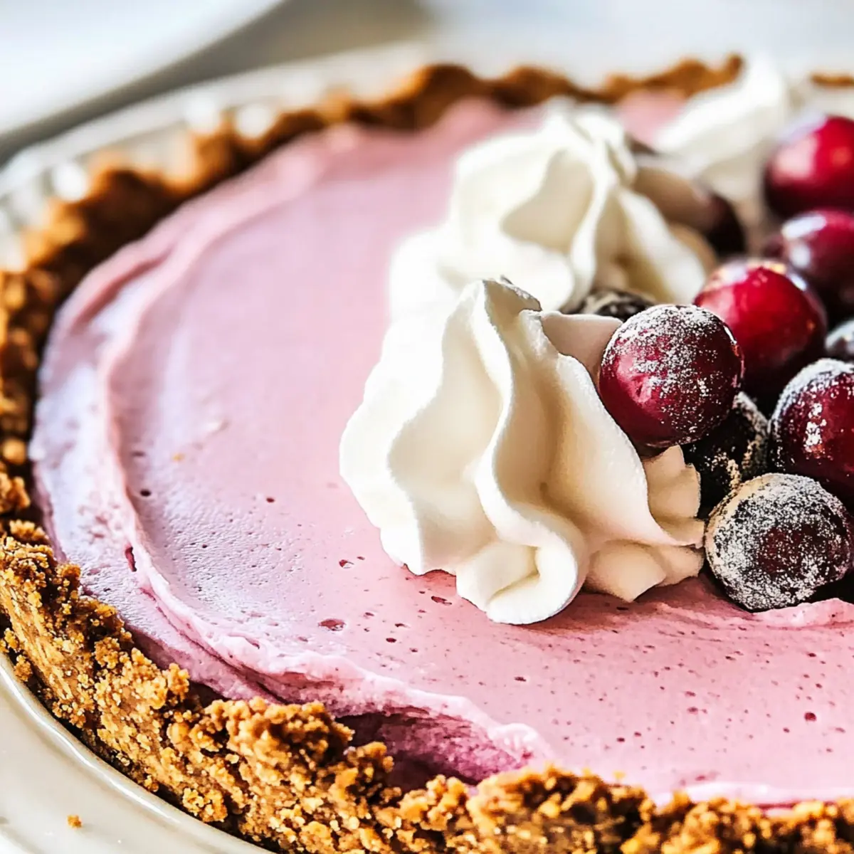 Cranberry Mousse Pie