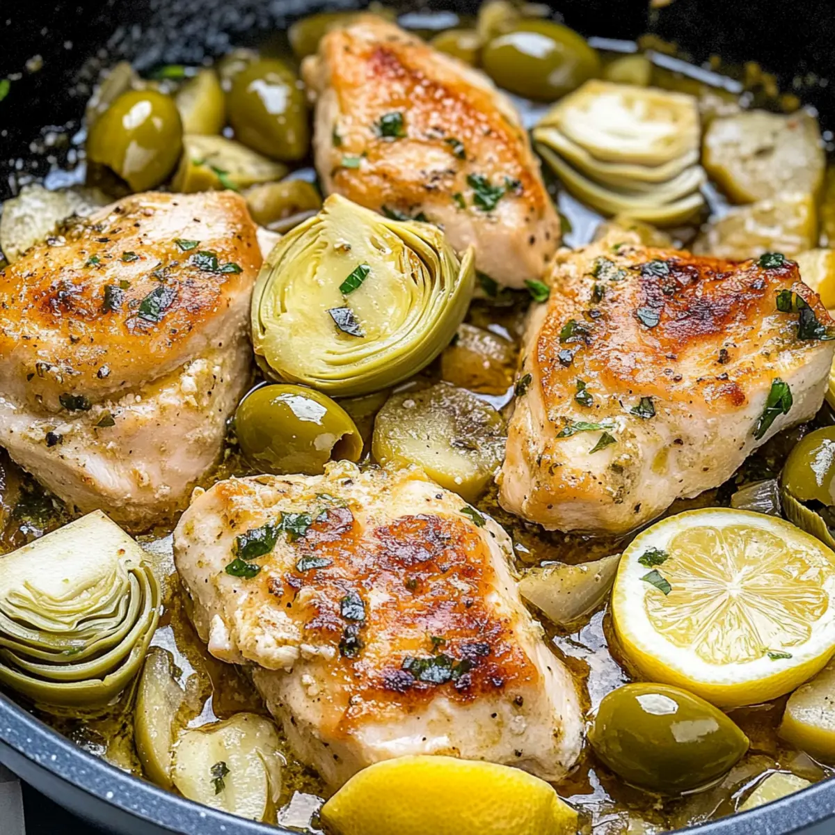 Chicken Artichoke Skillet