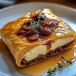 Baked Brie in Puff Pastry with Honey and Fig