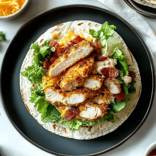 Crispy Chicken Bacon Ranch Wrap
