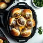 Garlic Parmesan Cheeseburger Bombs