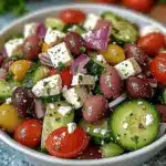 Mediterranean Salad with Feta and Olives