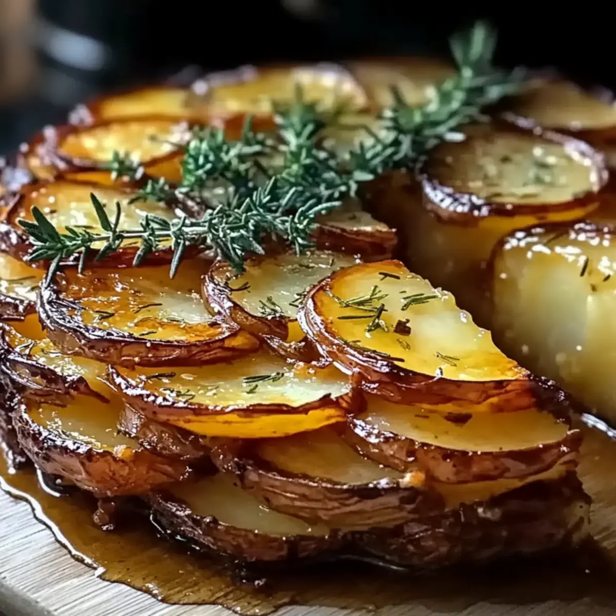 Crispy Balsamic Potato Torte