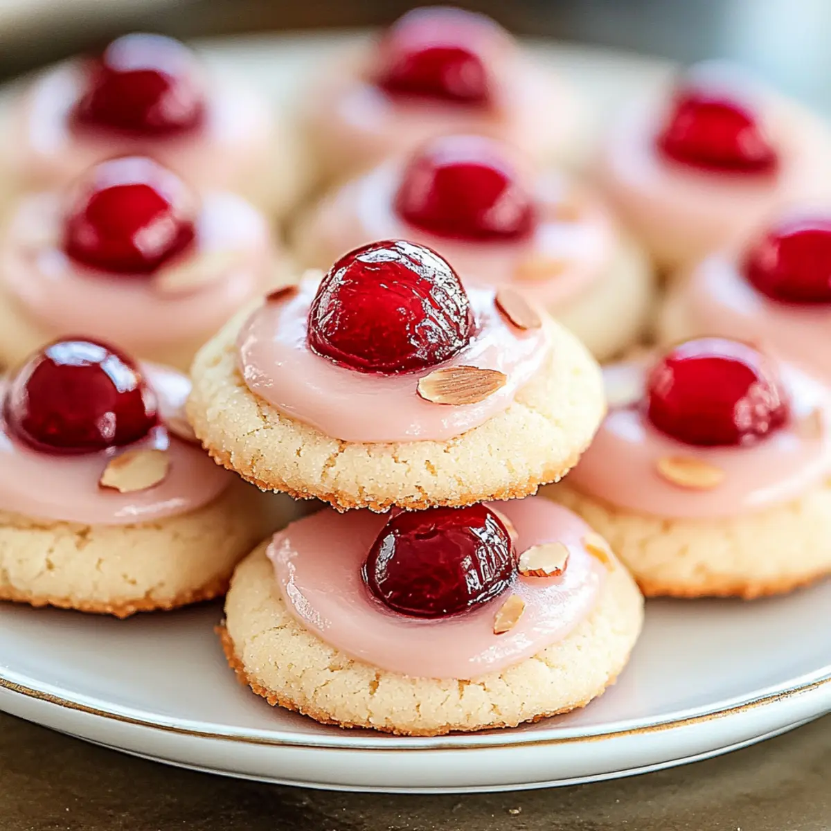 Almond Cherry Cookies