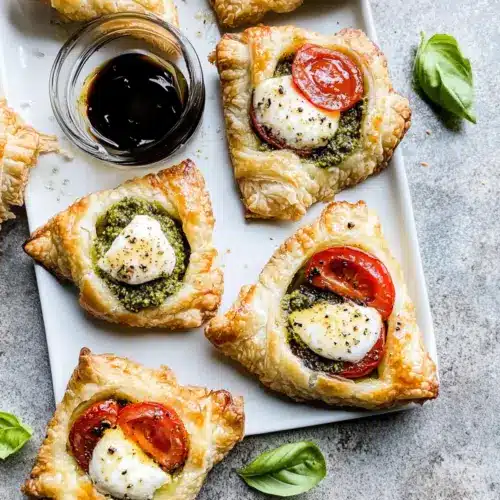 Pesto Caprese Puff Pastries