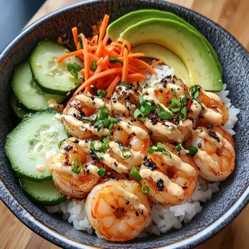 Shrimp Rice Bowls with Spicy Mayo