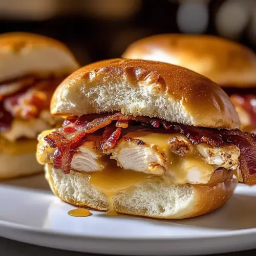 Maple Chicken Bacon Sliders