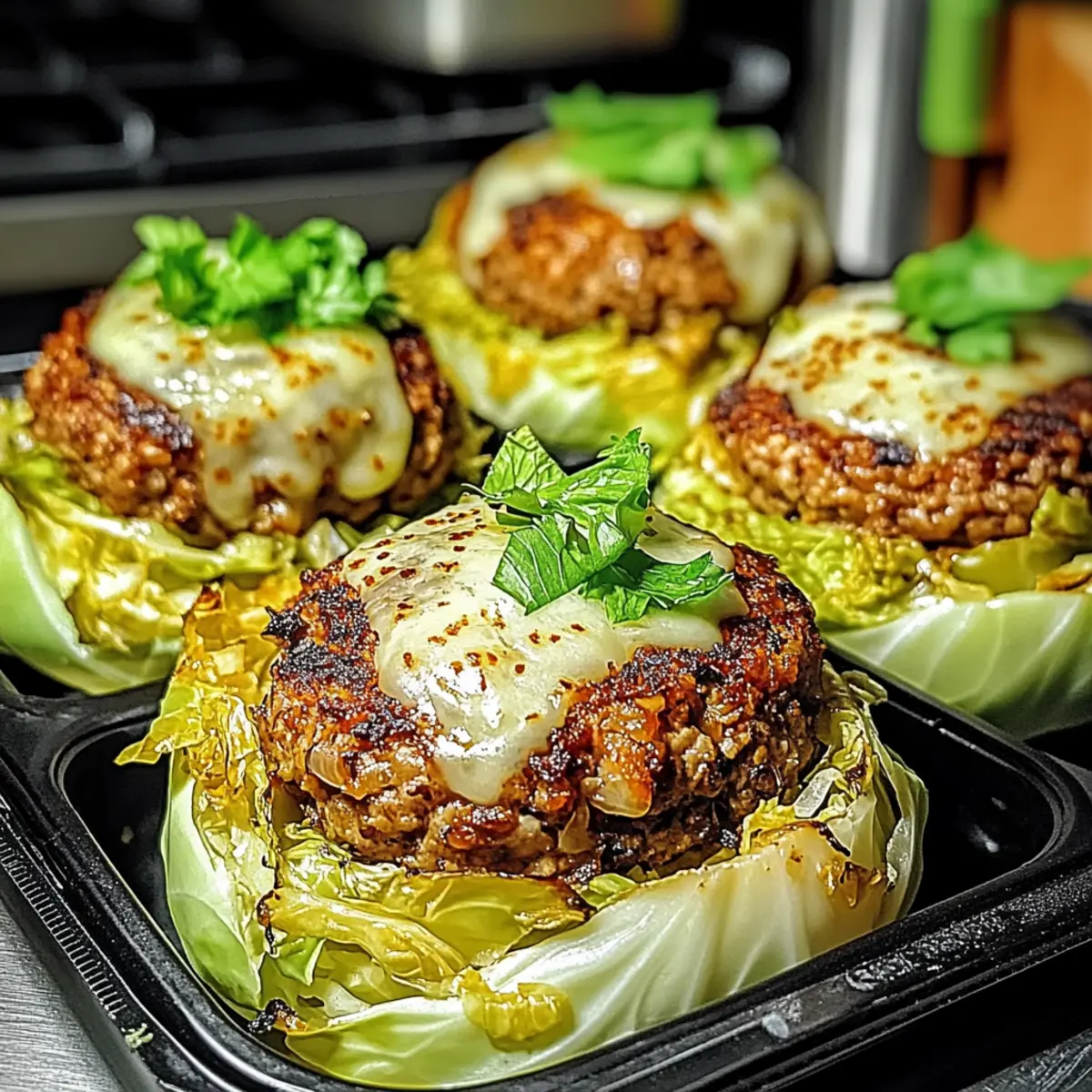 Oven-Baked Cabbage Burgers