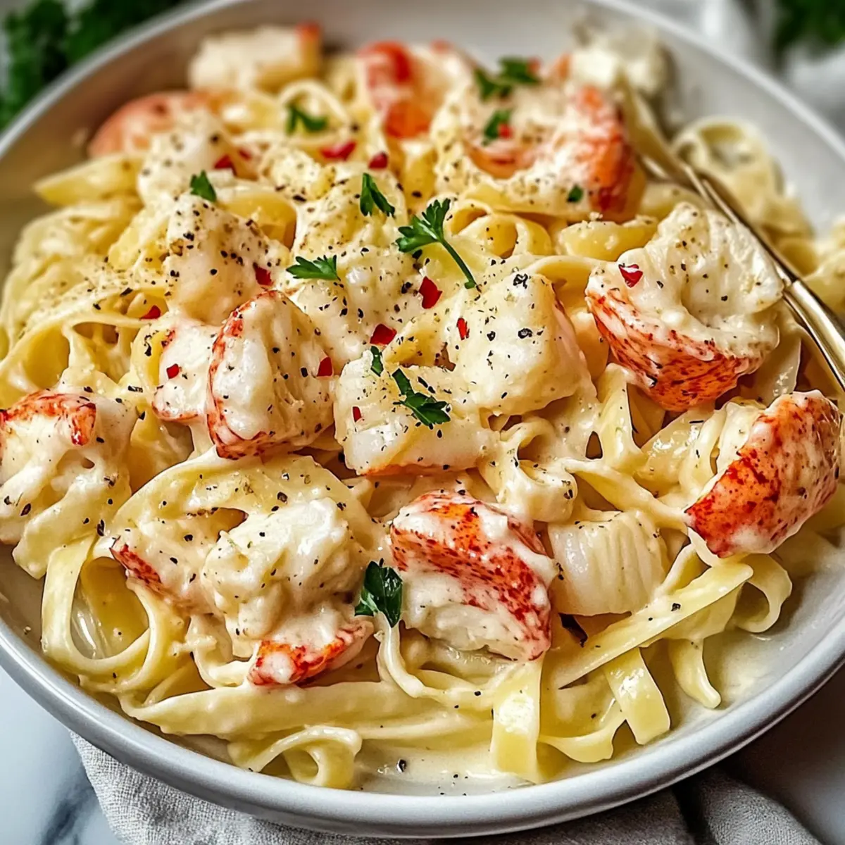 Lobster Alfredo Pasta