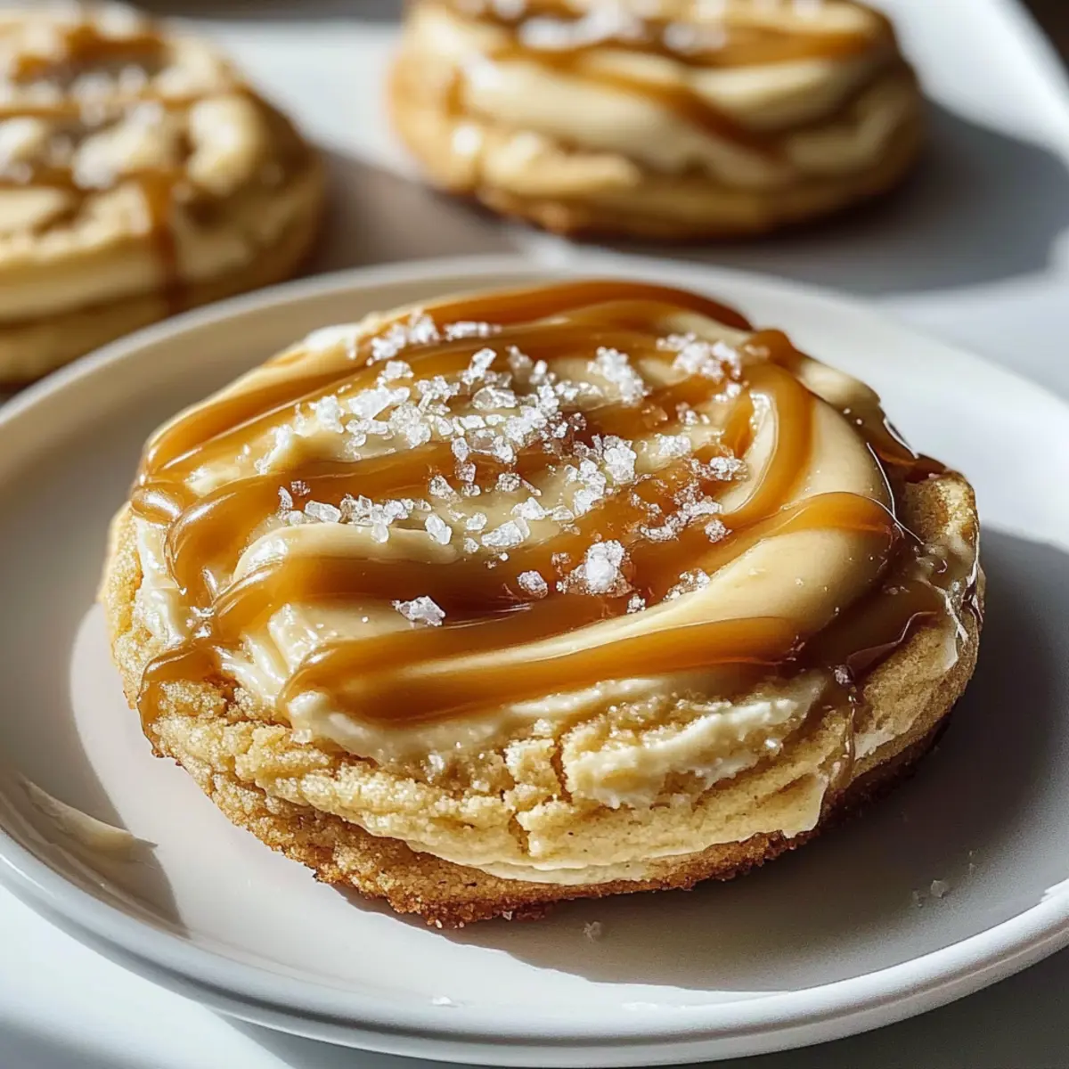 Salted Caramel Cheesecake Cookies