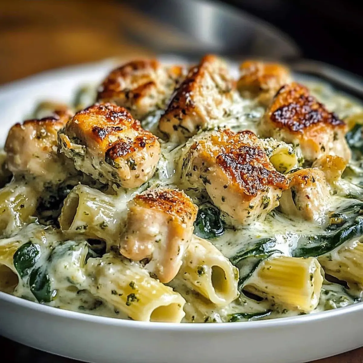 Creamy Pesto Chicken Pasta