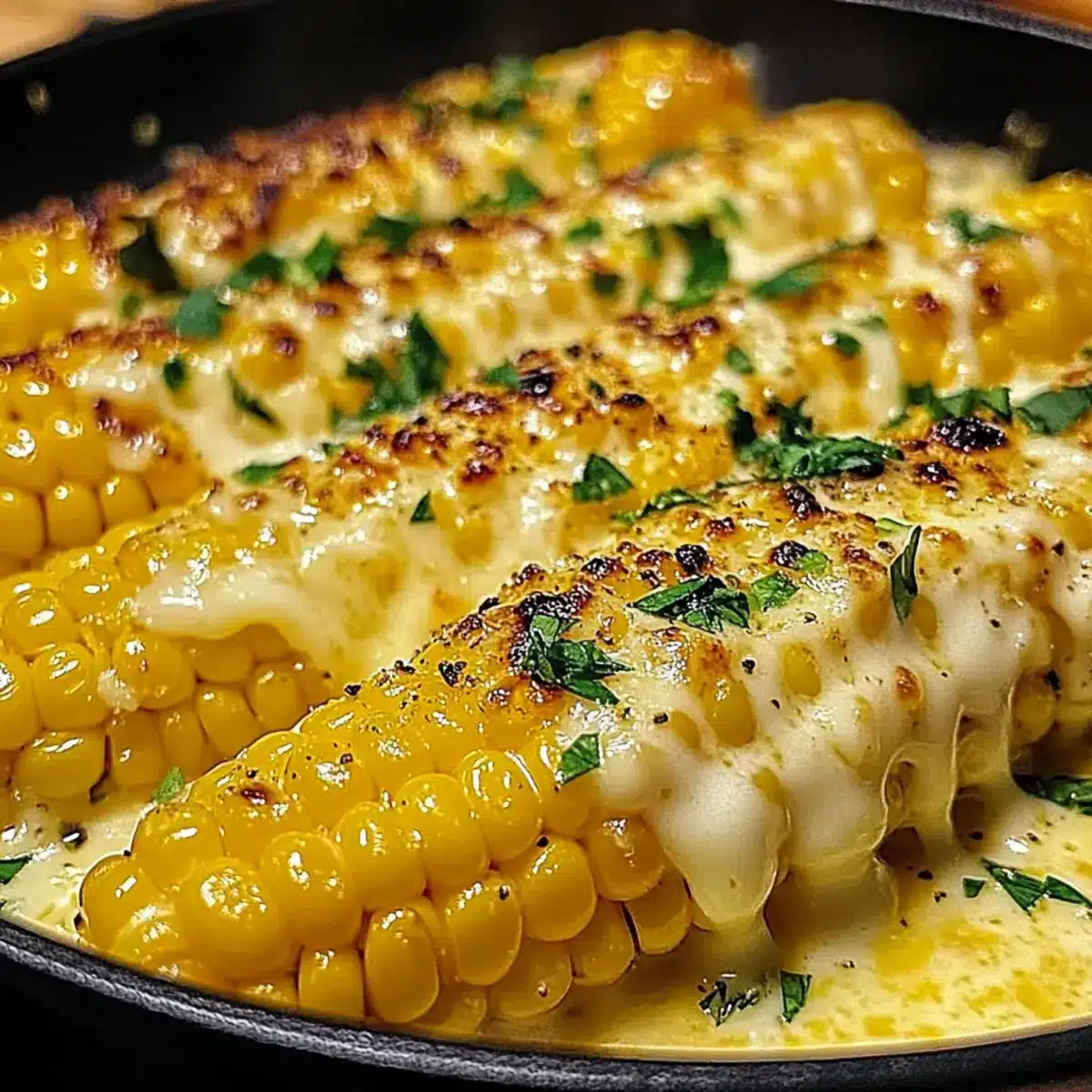Cheesy Garlic Butter Corn on the Cob
