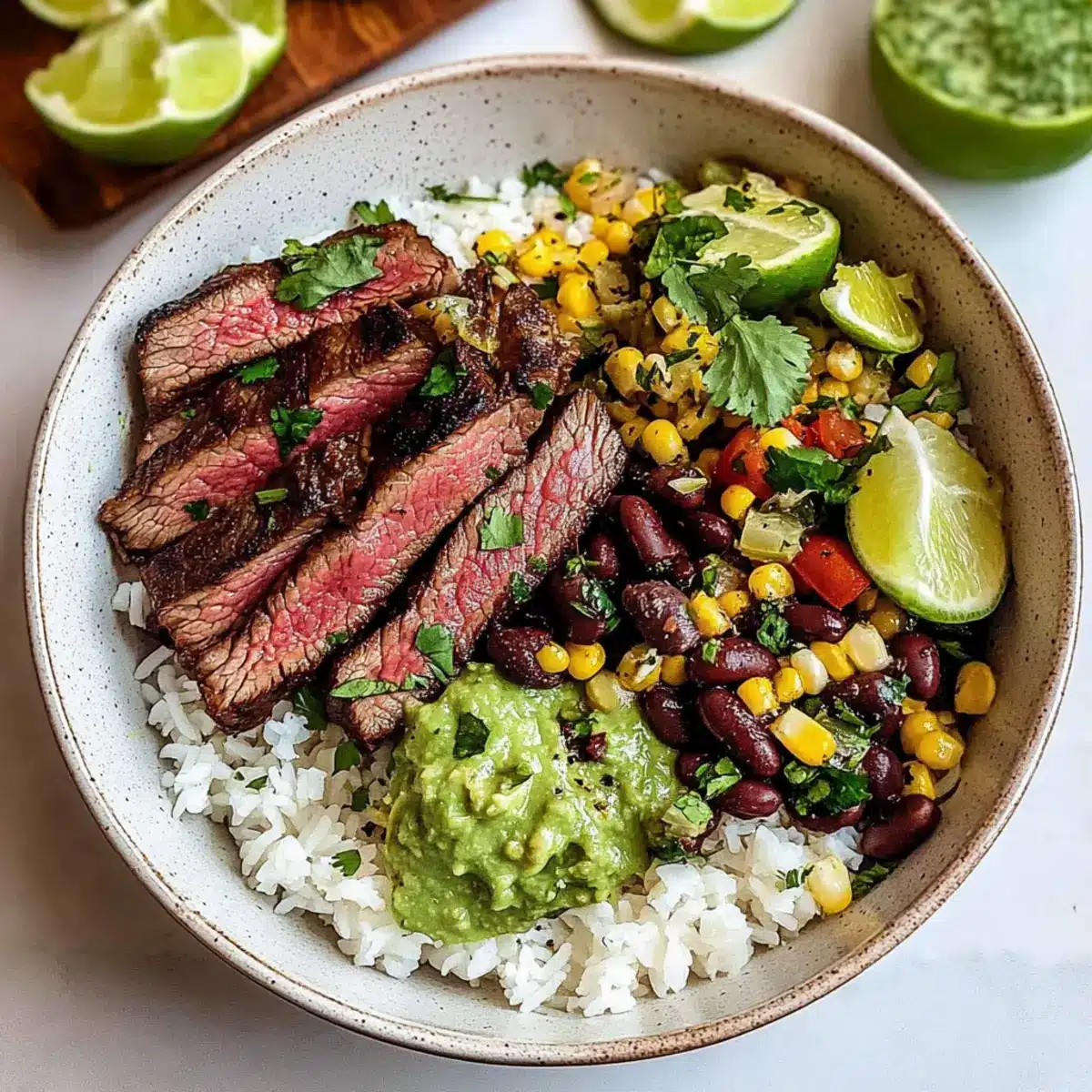 Cilantro Lime Steak Bowls