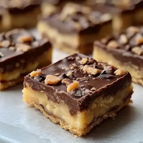 Shortbread Toffee Bars with Chocolate