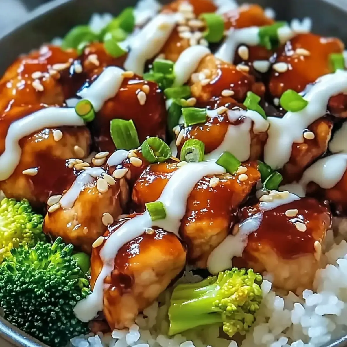 Sticky Chicken Rice Bowls