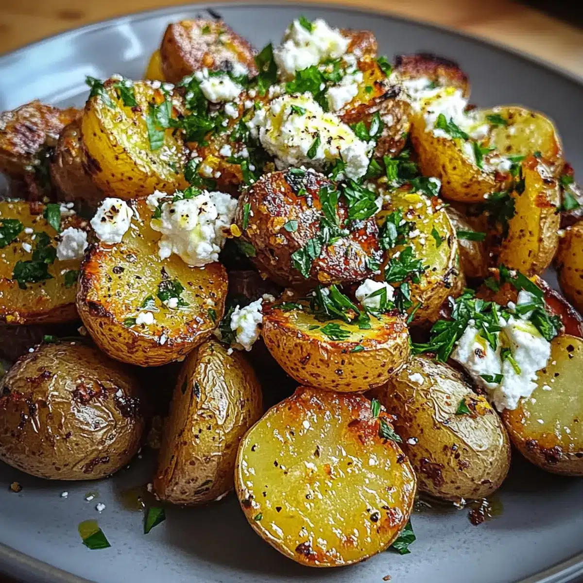 Greek Feta Roast Potatoes